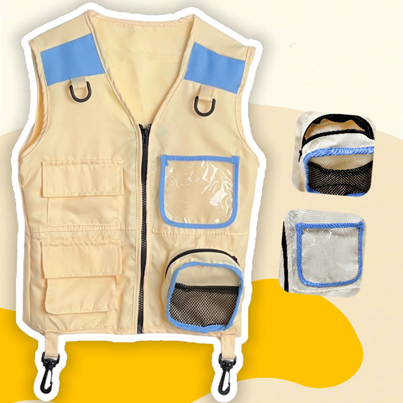 Outdoor Adventure With Kids - 子供の冒険エクスプローラーベスト,シミュレーションゲーム,コスプレキャンプ,ジャングルベスト,男の子と女の子のためのドレスアップ,アウトドアアドベンチャー,キッズギフト