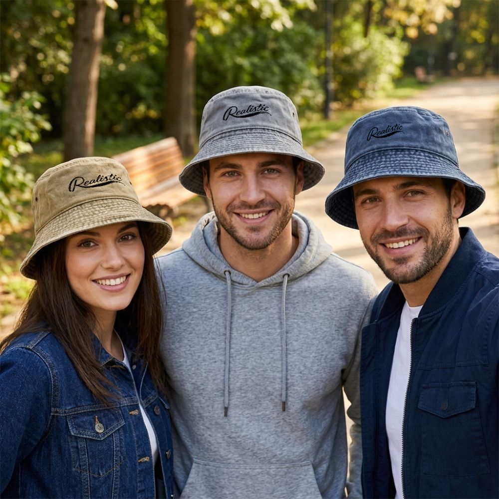 Outdoor Adventure Festival - 1pc ヴィンテージ ウォッシュド バケット ハット ユニセックス