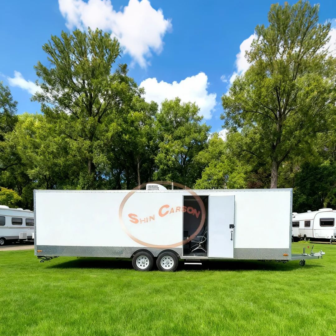 Outdoor Adventure Group - 広々とした拡張可能な牽引式RV 7m 快適なグループ旅行を保証するポータブル宿泊施設 アウトドアアドベンチャーに最適