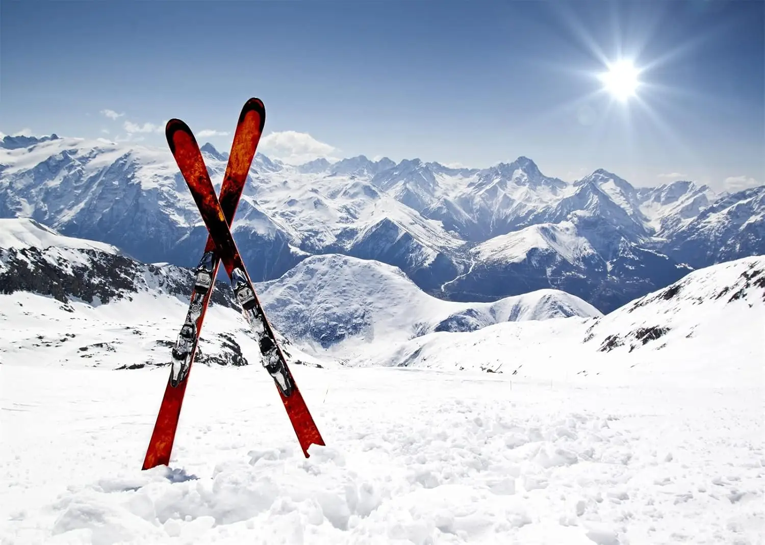 アルプス白雪山頂スノーボードスキースポーツアウトドアアドベン - Outdoor Adventure Background のレビューと価格