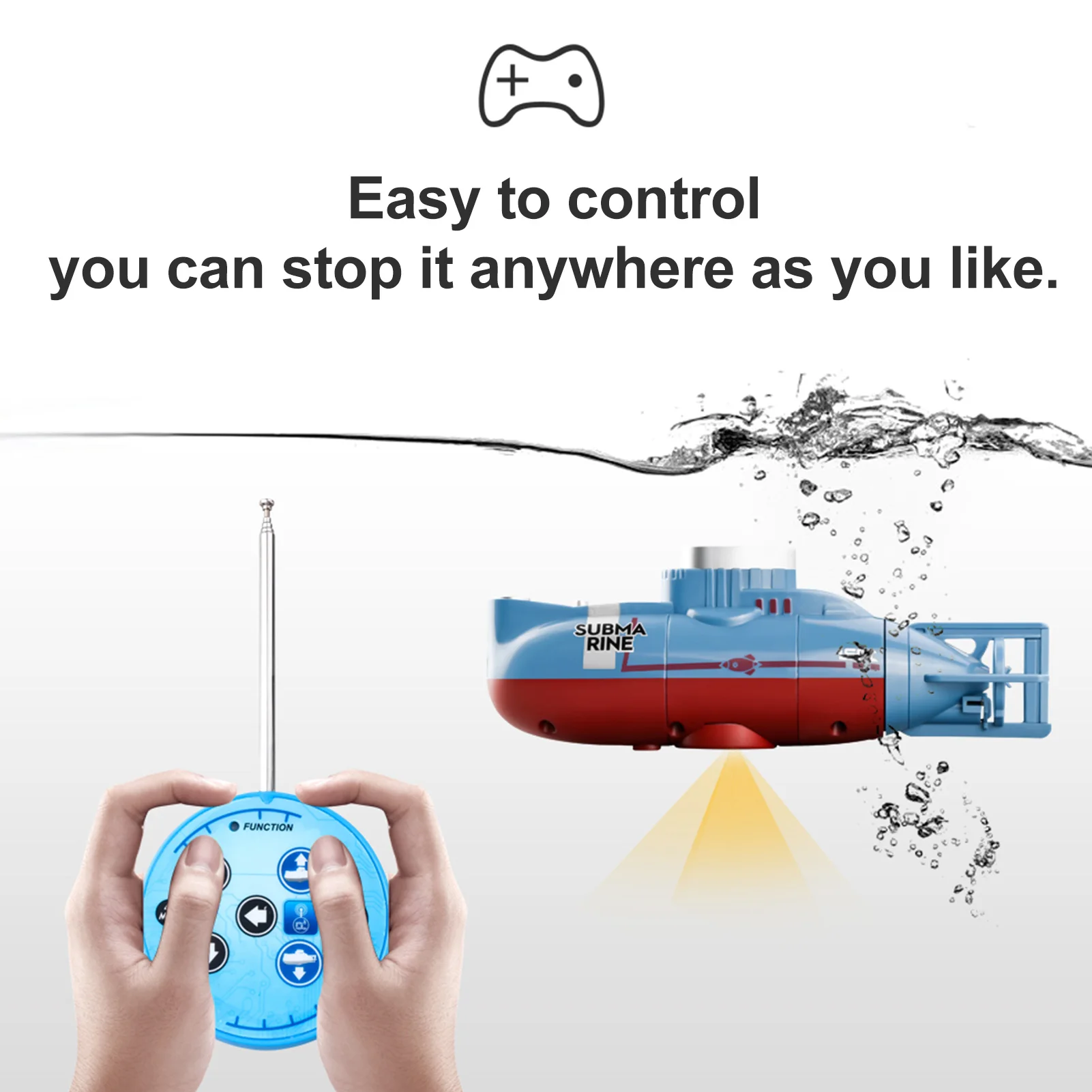 シミュレーションミニRC潜水艦 速度0.1m/s リモコンボ - Outdoor Adventure With Kids のレビューと価格