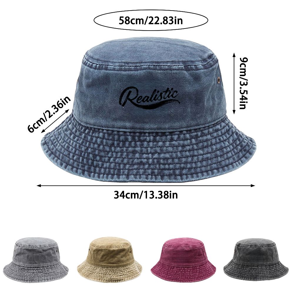 1pc ヴィンテージ ウォッシュド バケット ハット ユニセ - Outdoor Adventure Festival のレビューと価格
