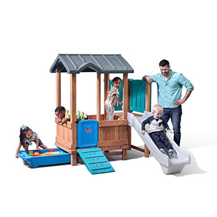 ウッドランドアドベンチャー プレイハウス＆スライド、子供用屋 - Outdoor Adventure With Kids のレビューと価格