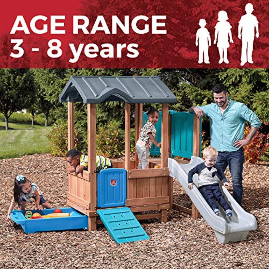 ウッドランドアドベンチャー プレイハウス＆スライド、子供用屋 - Outdoor Adventure With Kids のレビューと価格