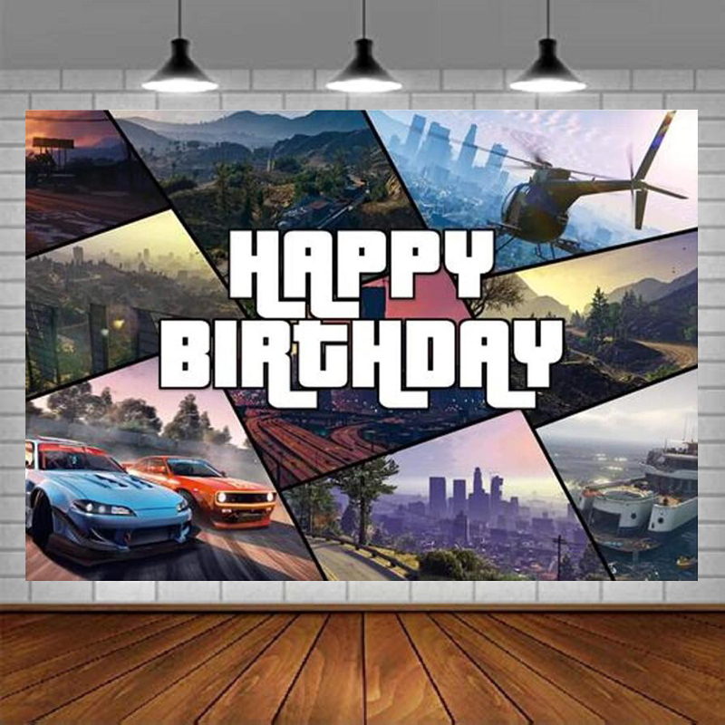 シティアドベンチャー ハッピーバースデーゲーム 写真撮影用背 - Outdoor Adventure Background のレビューと価格