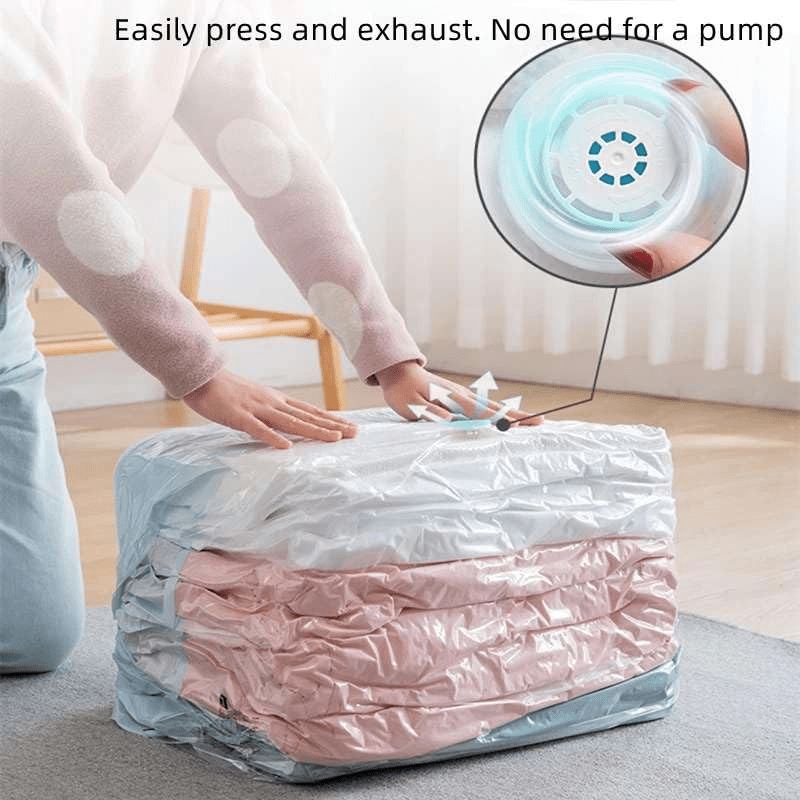 6個入り高耐久ポンプ不要真空保存袋、プレスシール式省スペース - Space Blanket Heavy のレビューと価格